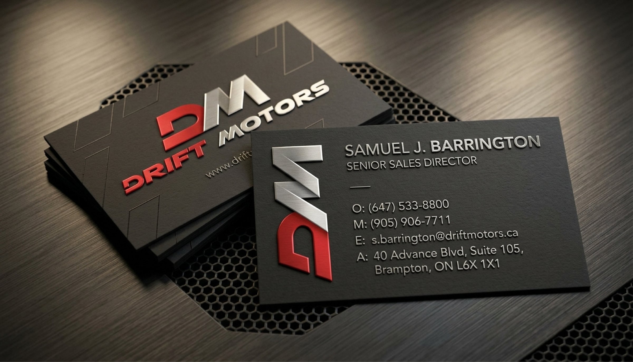 Drift Motors business cards
